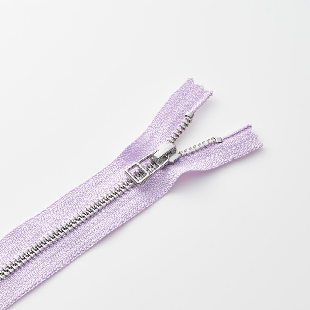 Pewter Silver Metal Zipper YKK DIGITAL SHOWROOM